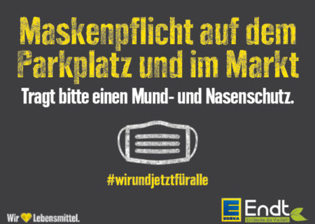 Mund-Nasen-Schutz Pflicht im Einzelhandel
